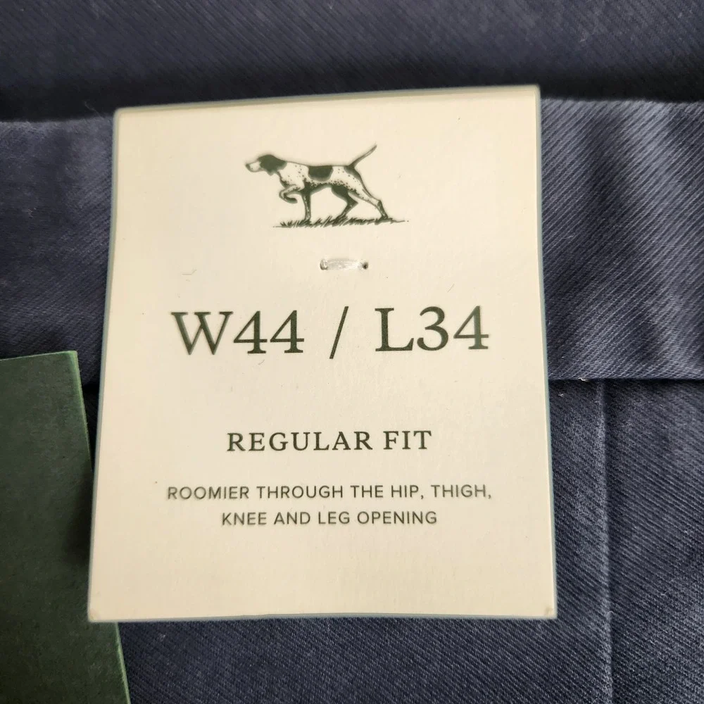 New $148 Rodd & Gunn Men's Regular Fit West Cape Pants 44x34 44 34 Navy Denim